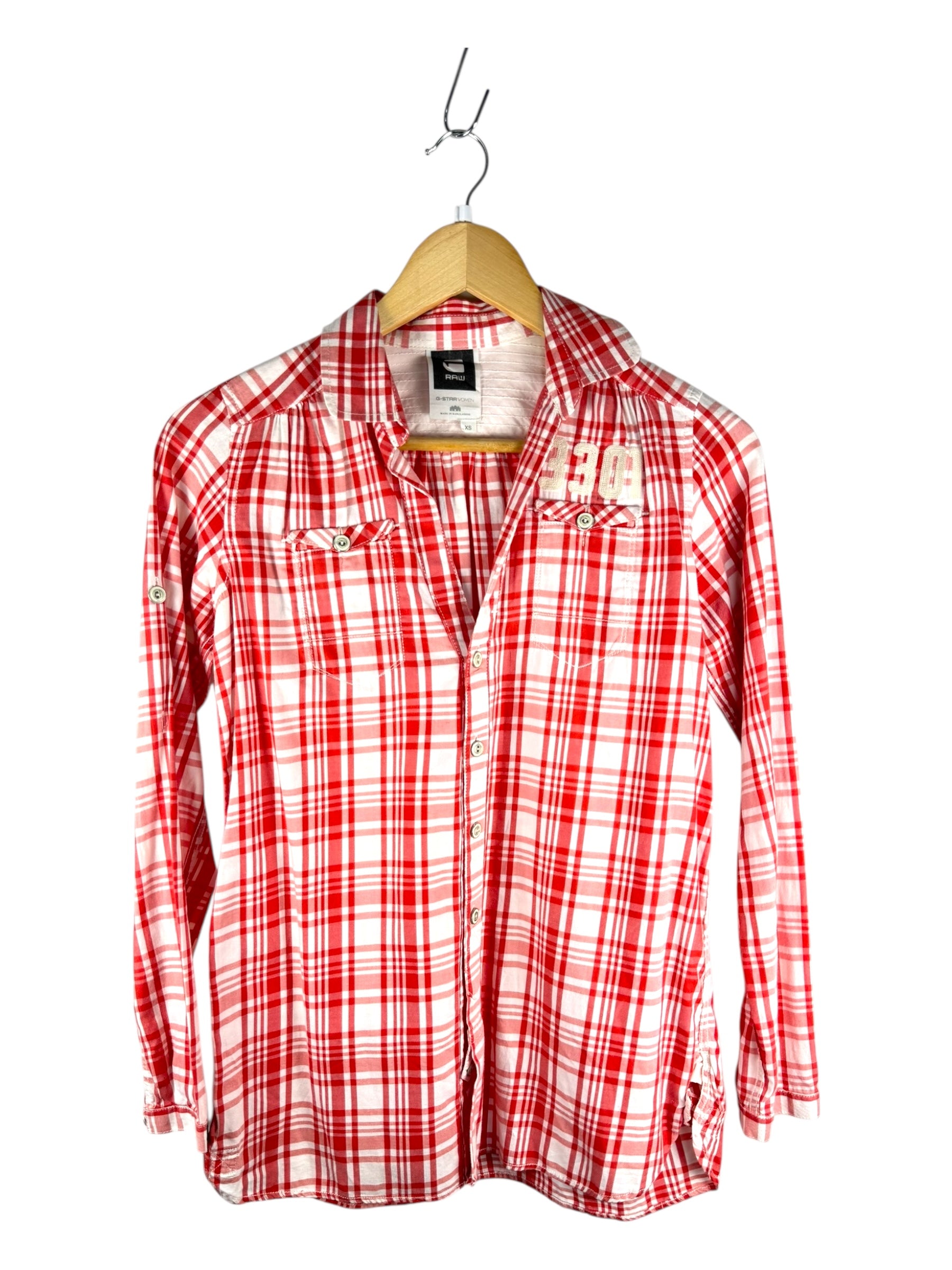 G-Star Raw Red Plaid Shirt - Extra Small