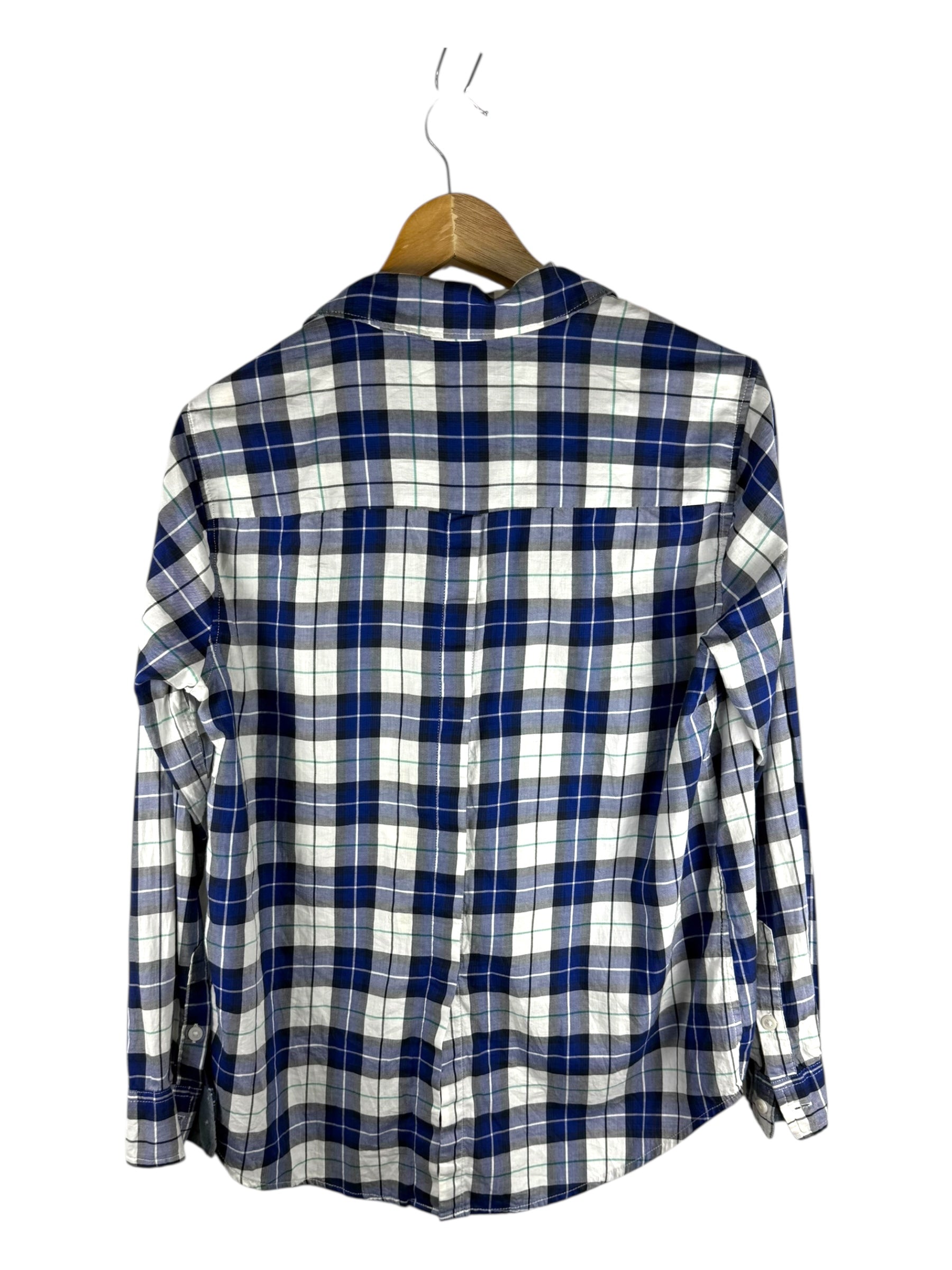 Levis Blue Plaid Shirt - Small
