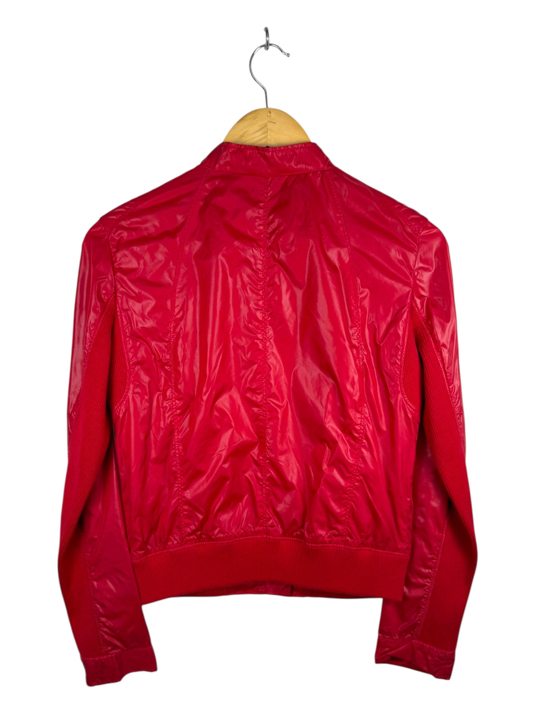 Phard Y2K Red Paper Zip Up Jacket - Small