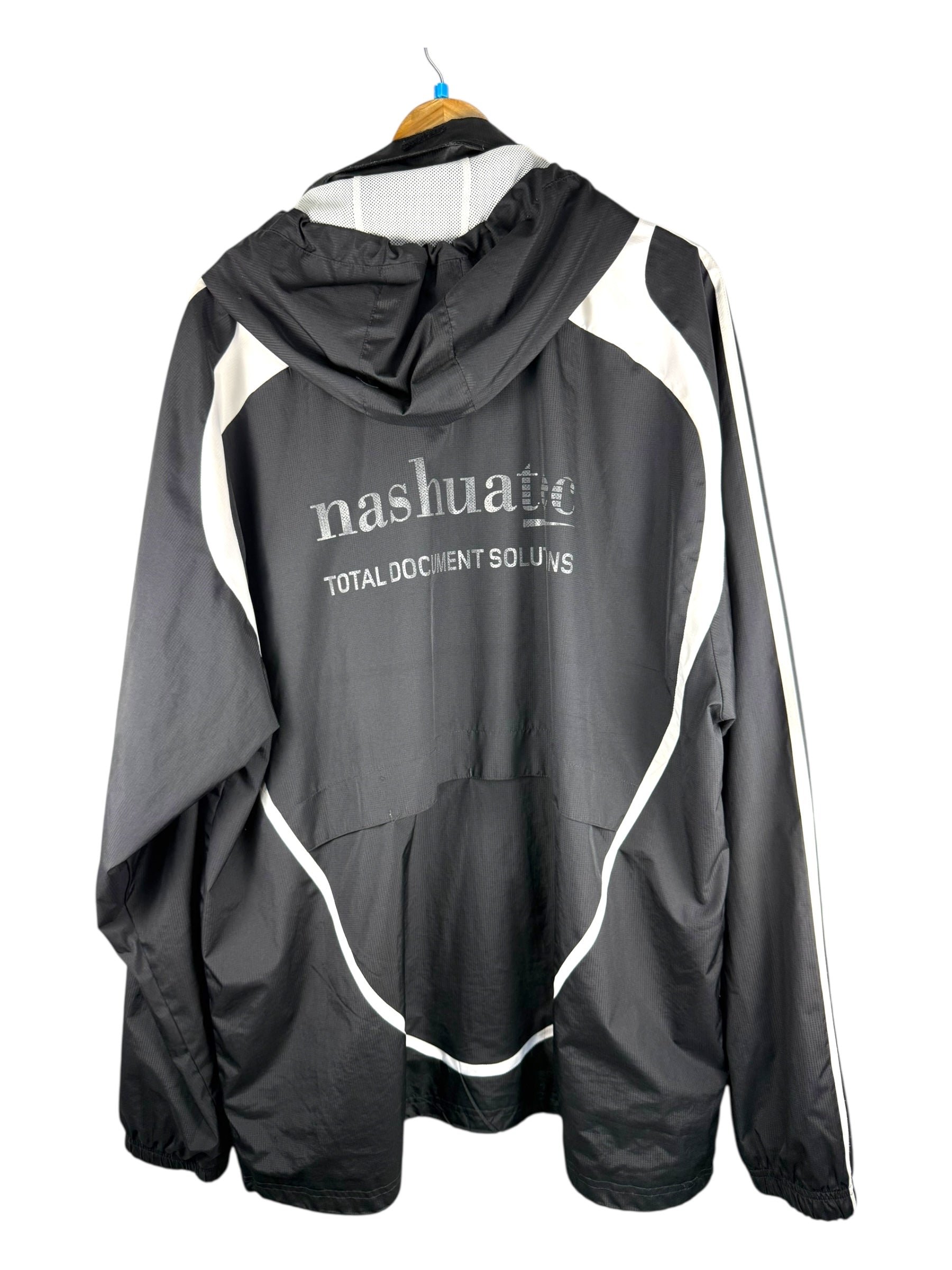 Adidas Black & White Football Windbreaker -  X Large