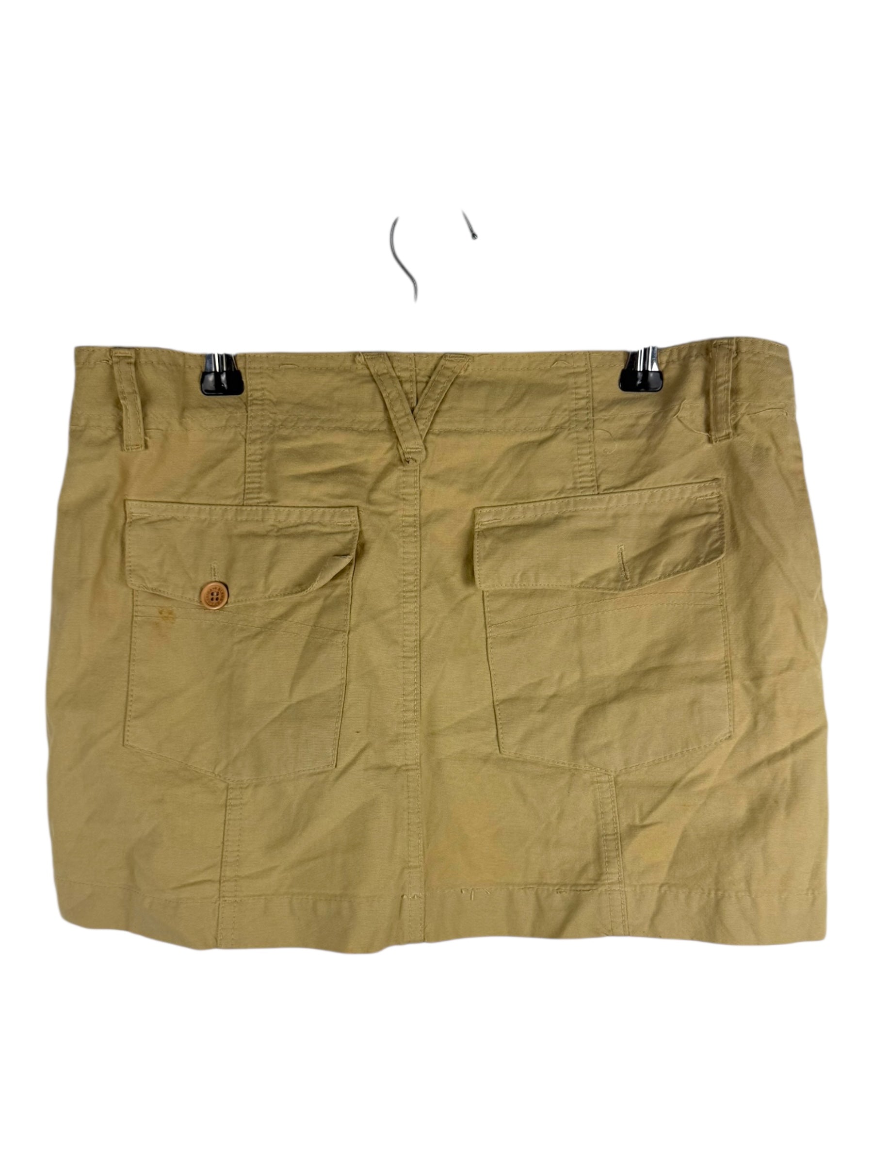 BlendShe Khaki Cargo Mini Skirt - 39W 33L