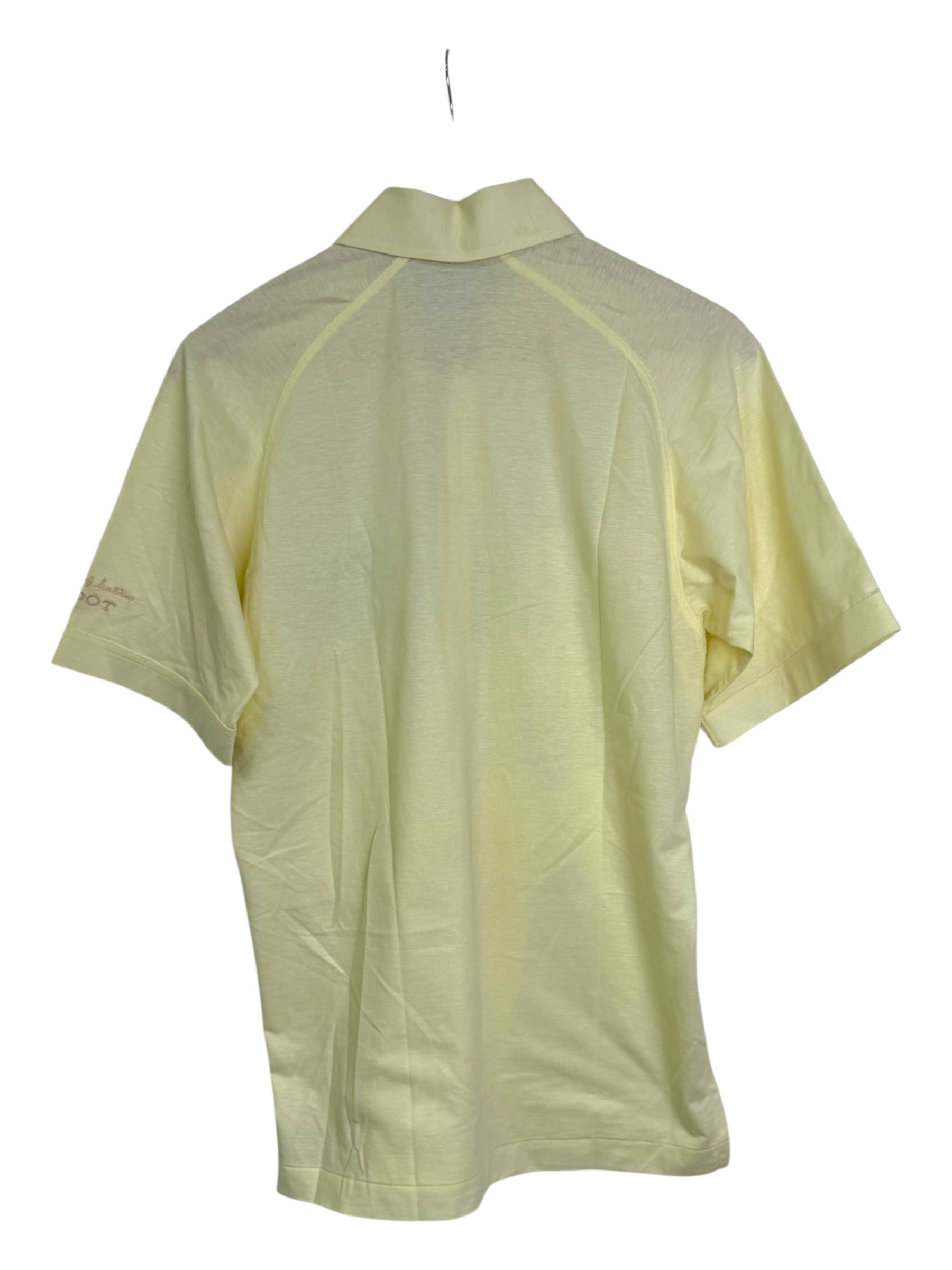 Spalding Butter Yellow Vintage 90's Sports Polo Shirt