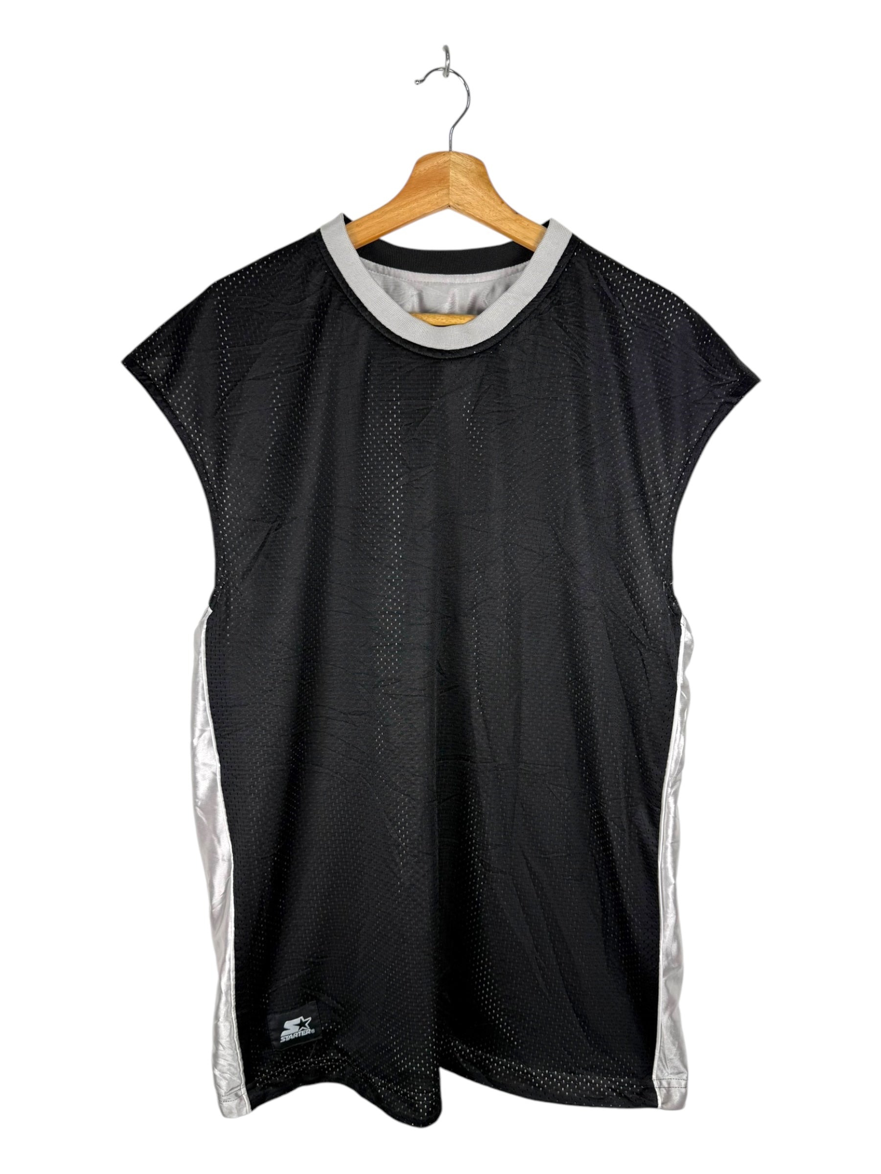 Starter Silver & Black Reversible Basketball Jersey