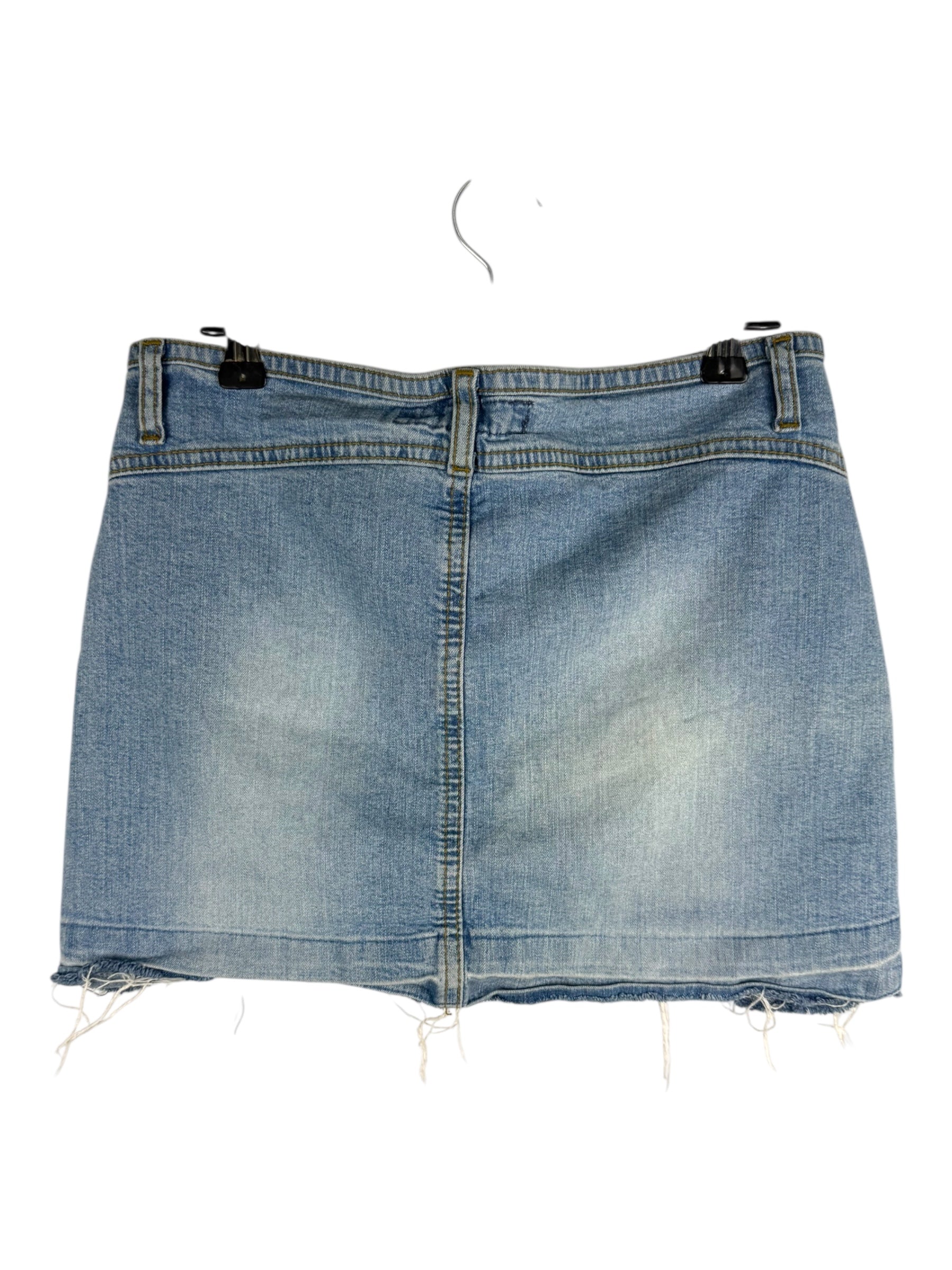 Fishbone Y2K Mini Denim Skirt - 36W 35L