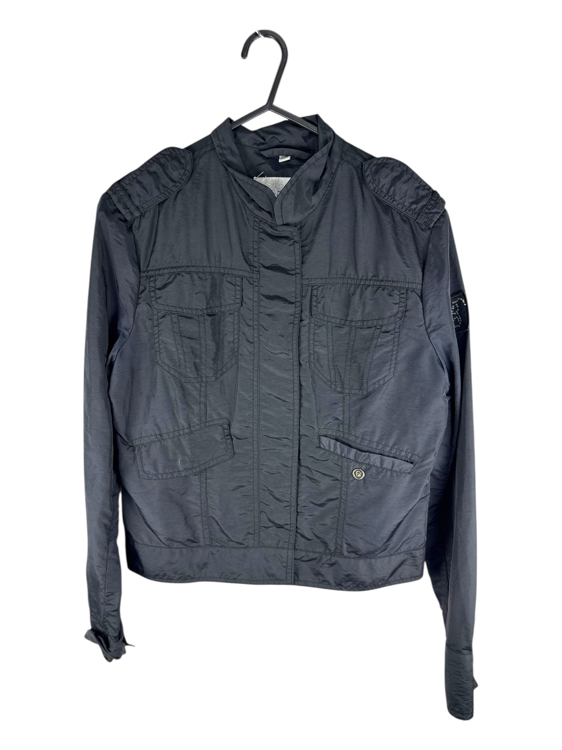 Black Cropped Woman jacket -  Small