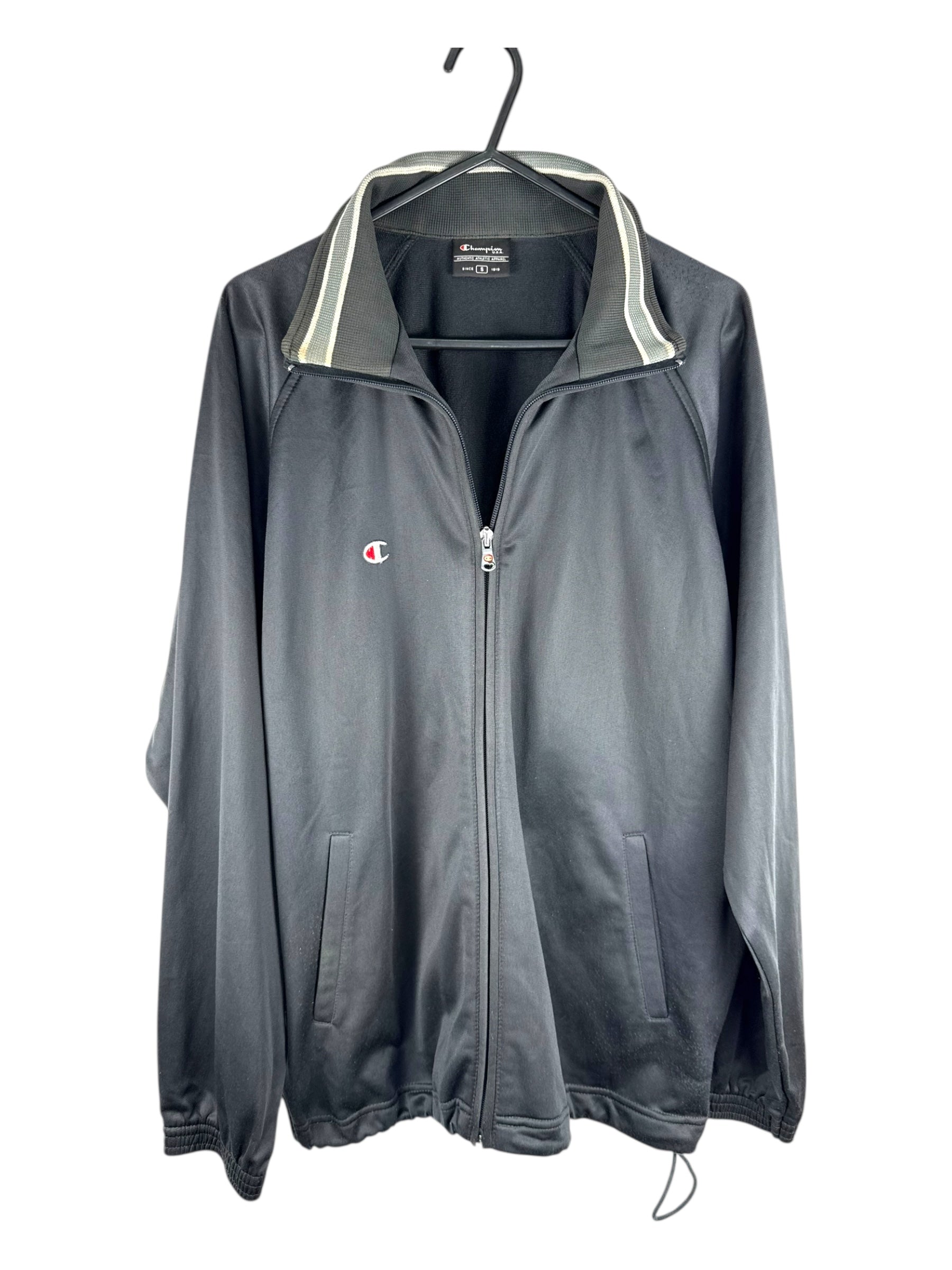 Champion 90's Dark Grey Zip-Up -  Large