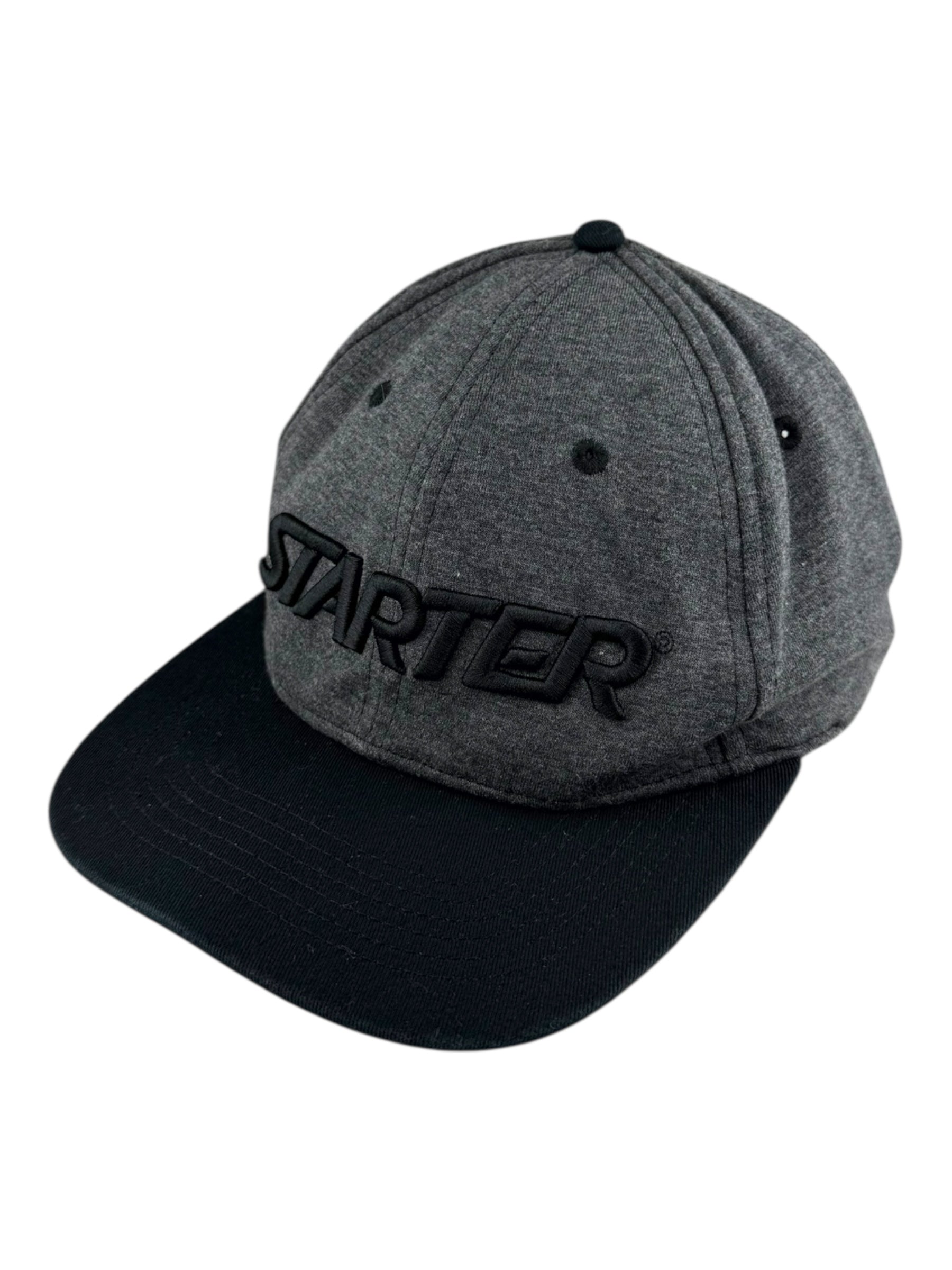 Starter Black & Grey Adjustable Snapback Cap