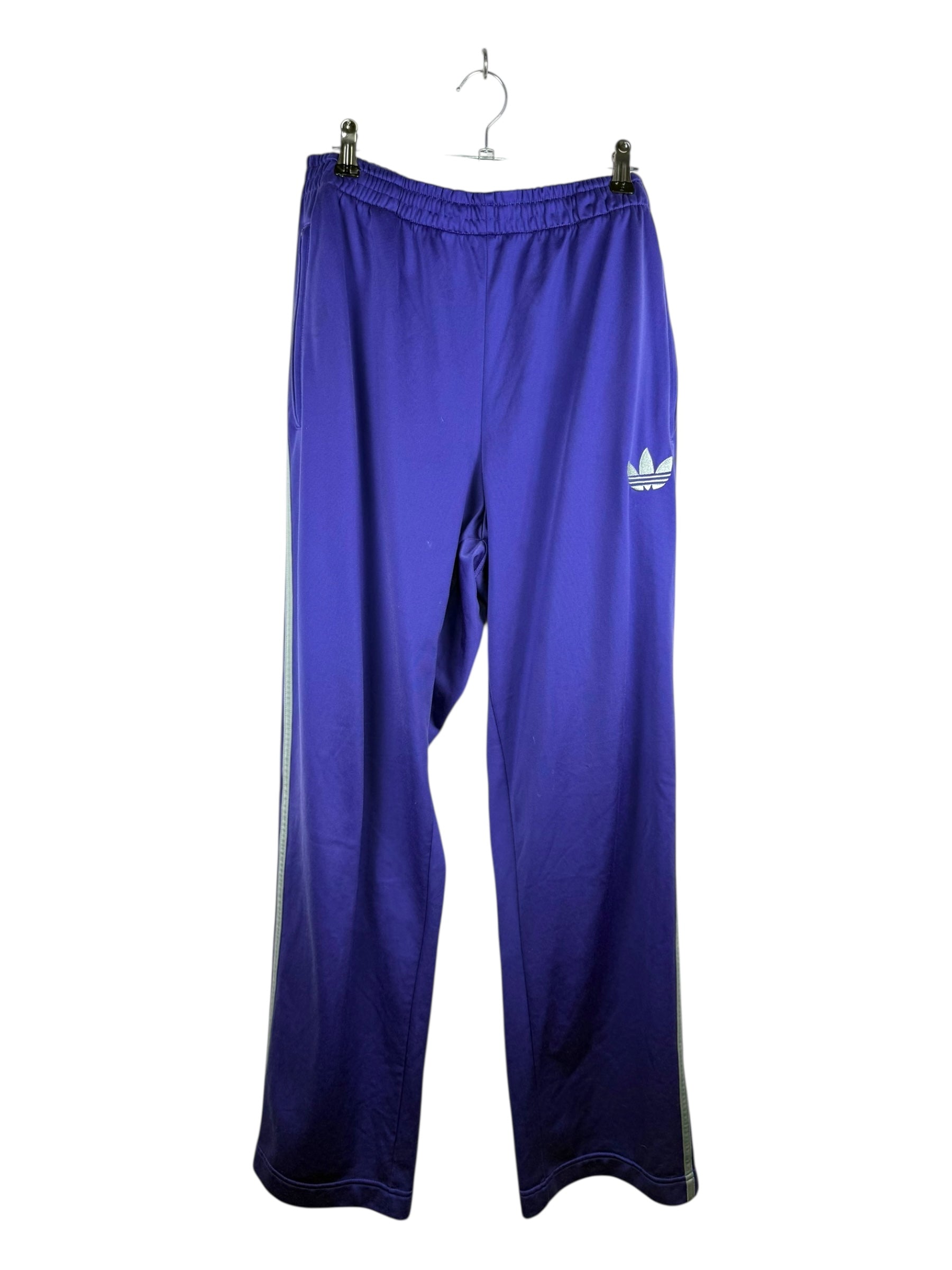 Adidas 90'S Purple Striped Tracksuit Bottoms - 41W 106L