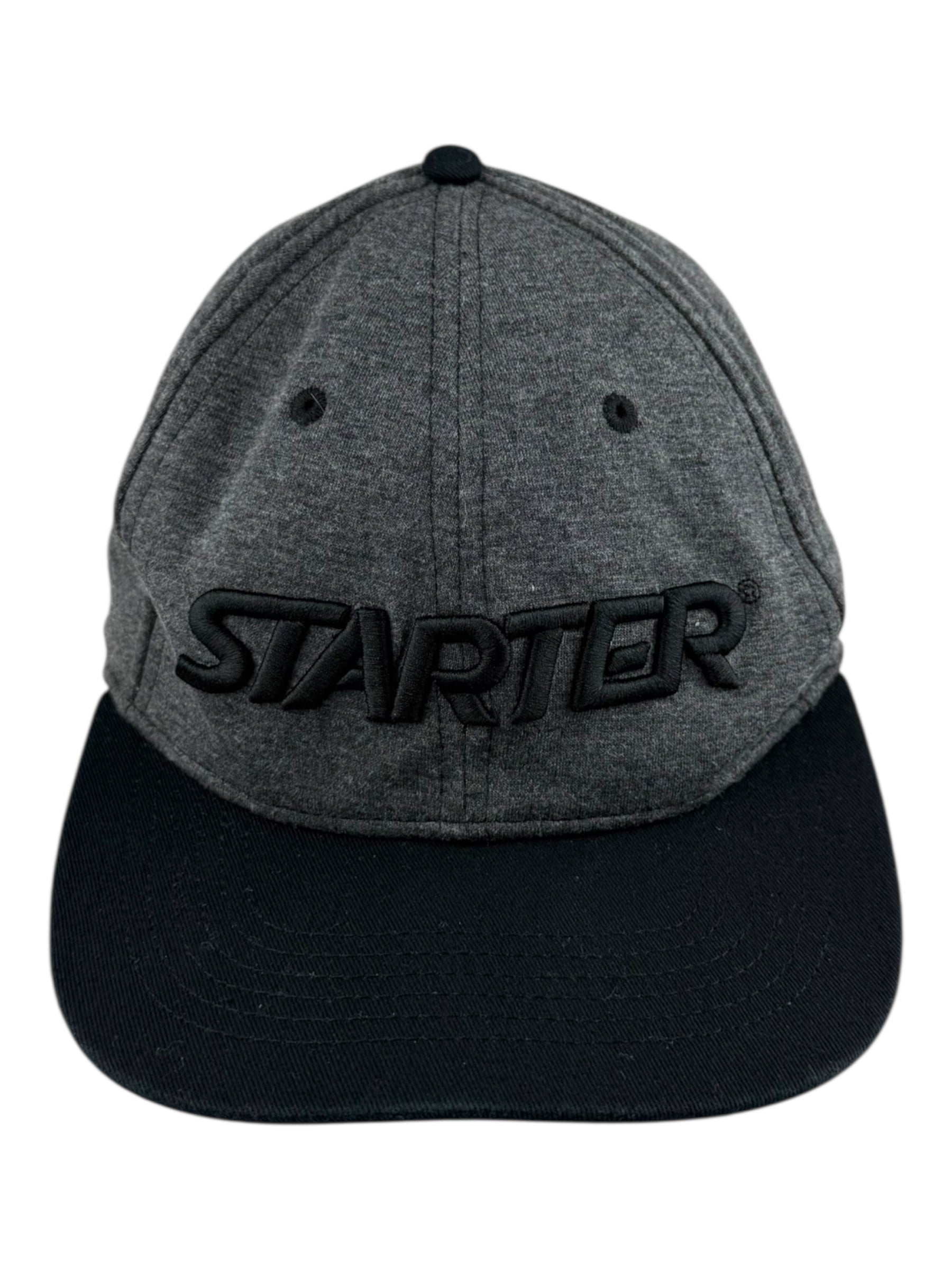 Starter Black & Grey Adjustable Snapback Cap