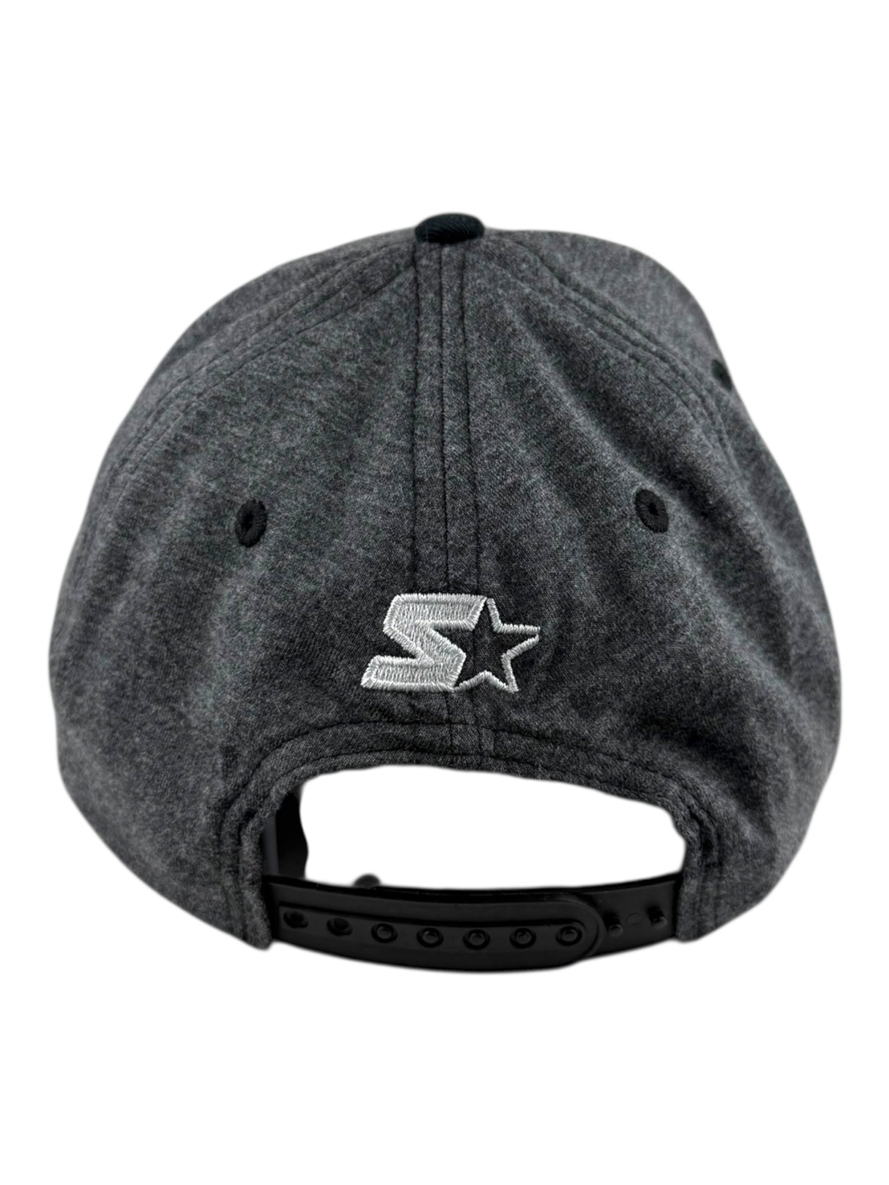 Starter Black & Grey Adjustable Snapback Cap