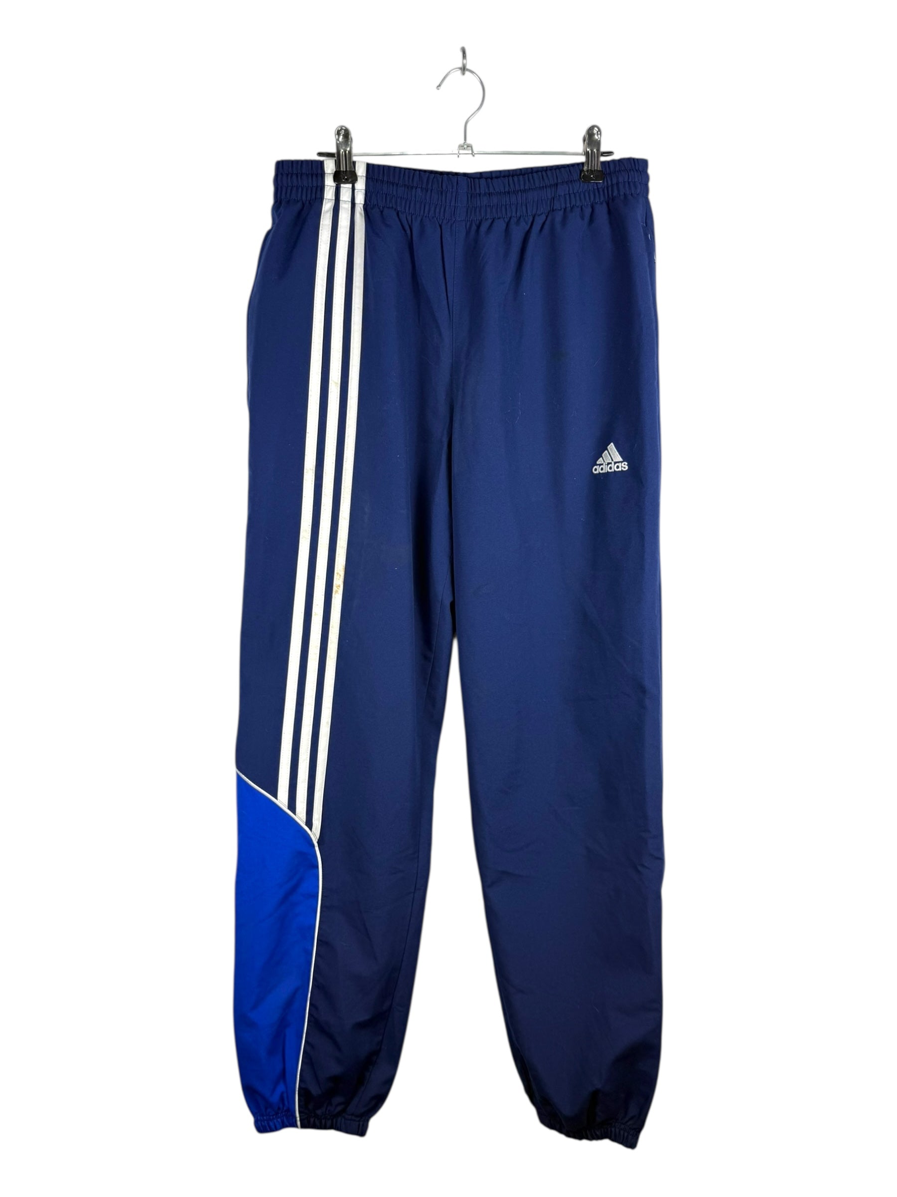 Adidas Blue Two-Toned Tracksuit Bottoms - 37W 105L