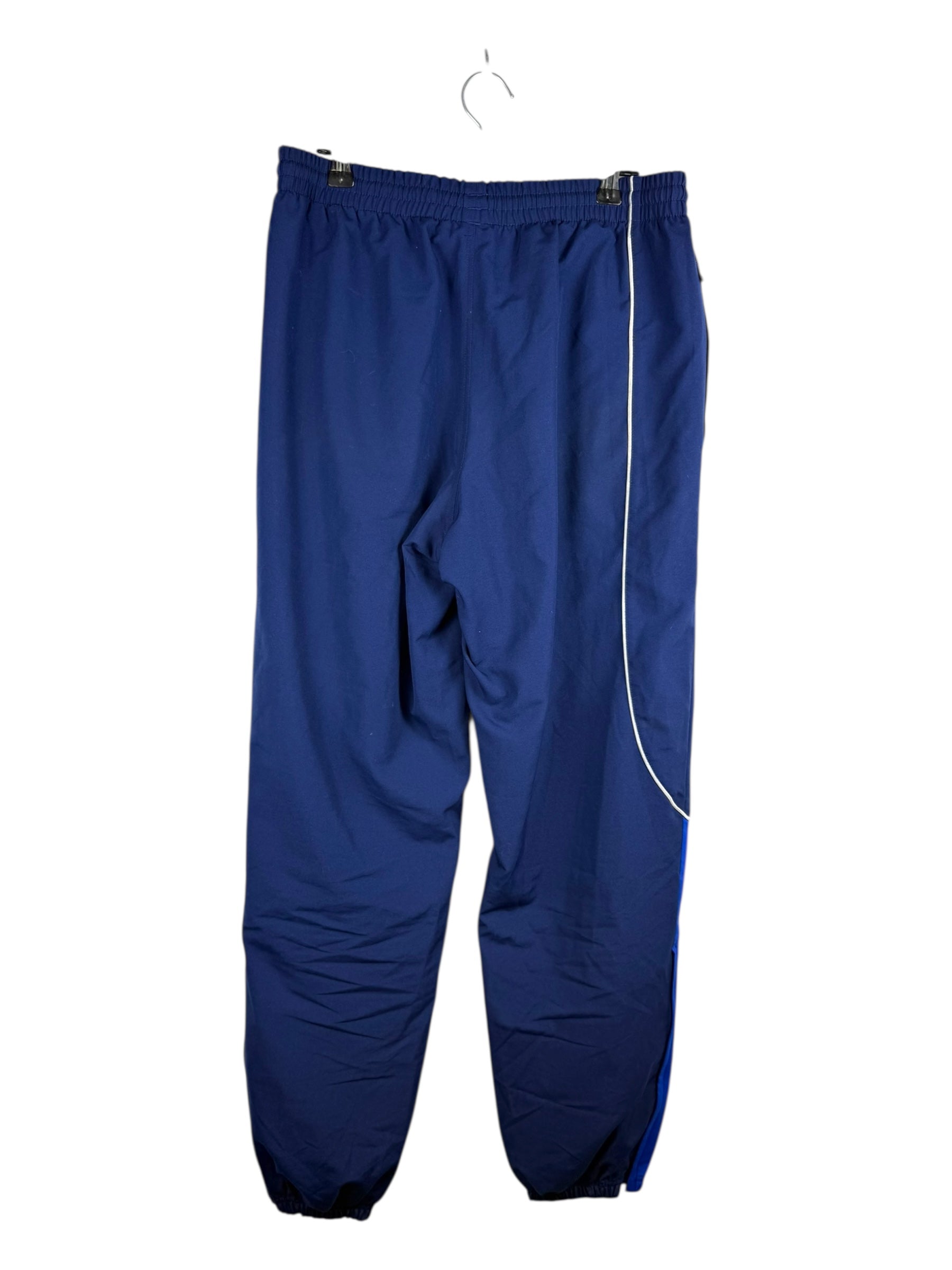 Adidas Blue Two-Toned Tracksuit Bottoms - 37W 105L