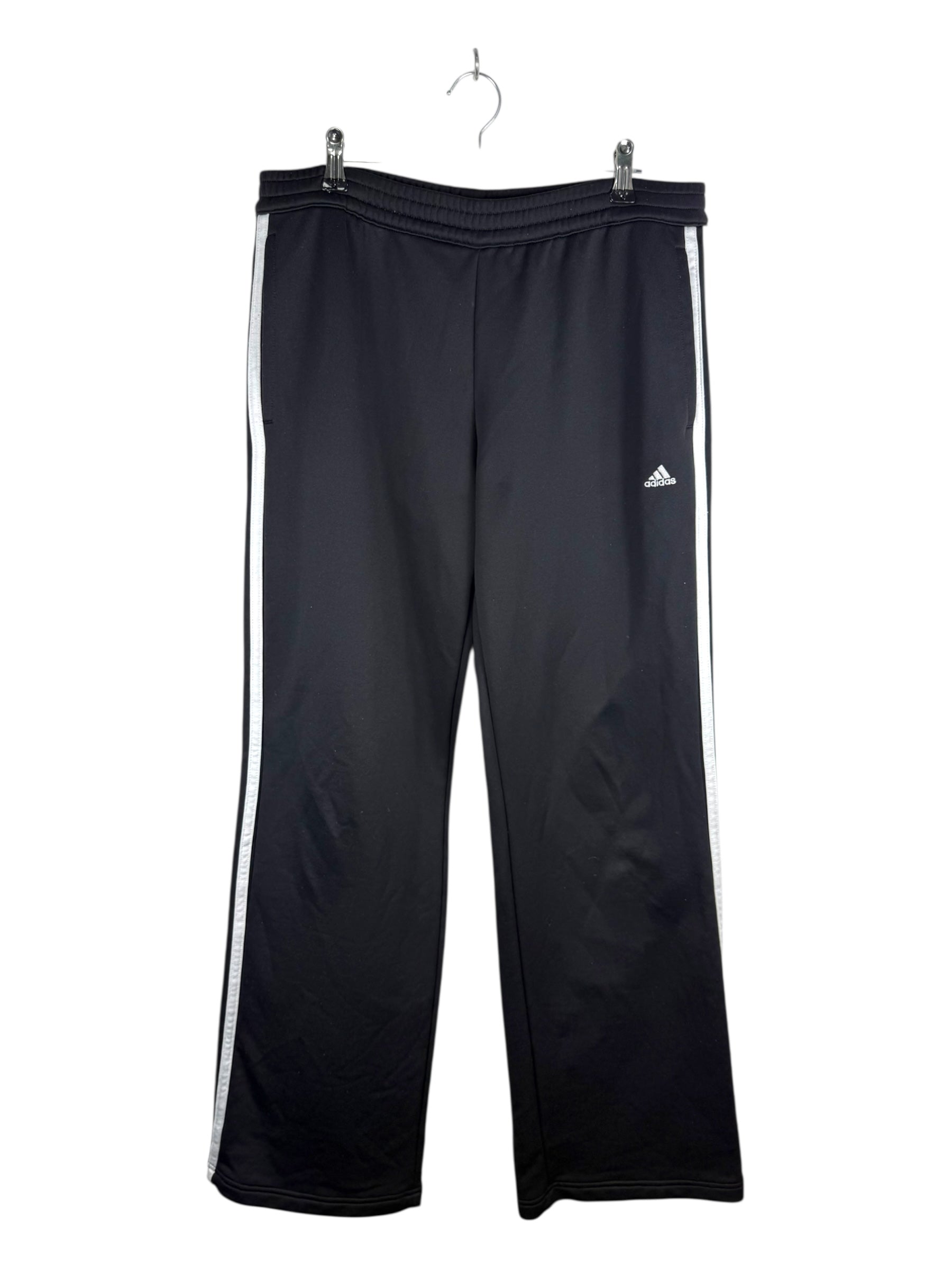 Adidas 90'S Black Striped Tracksuit Bottoms - 41.5W 102L