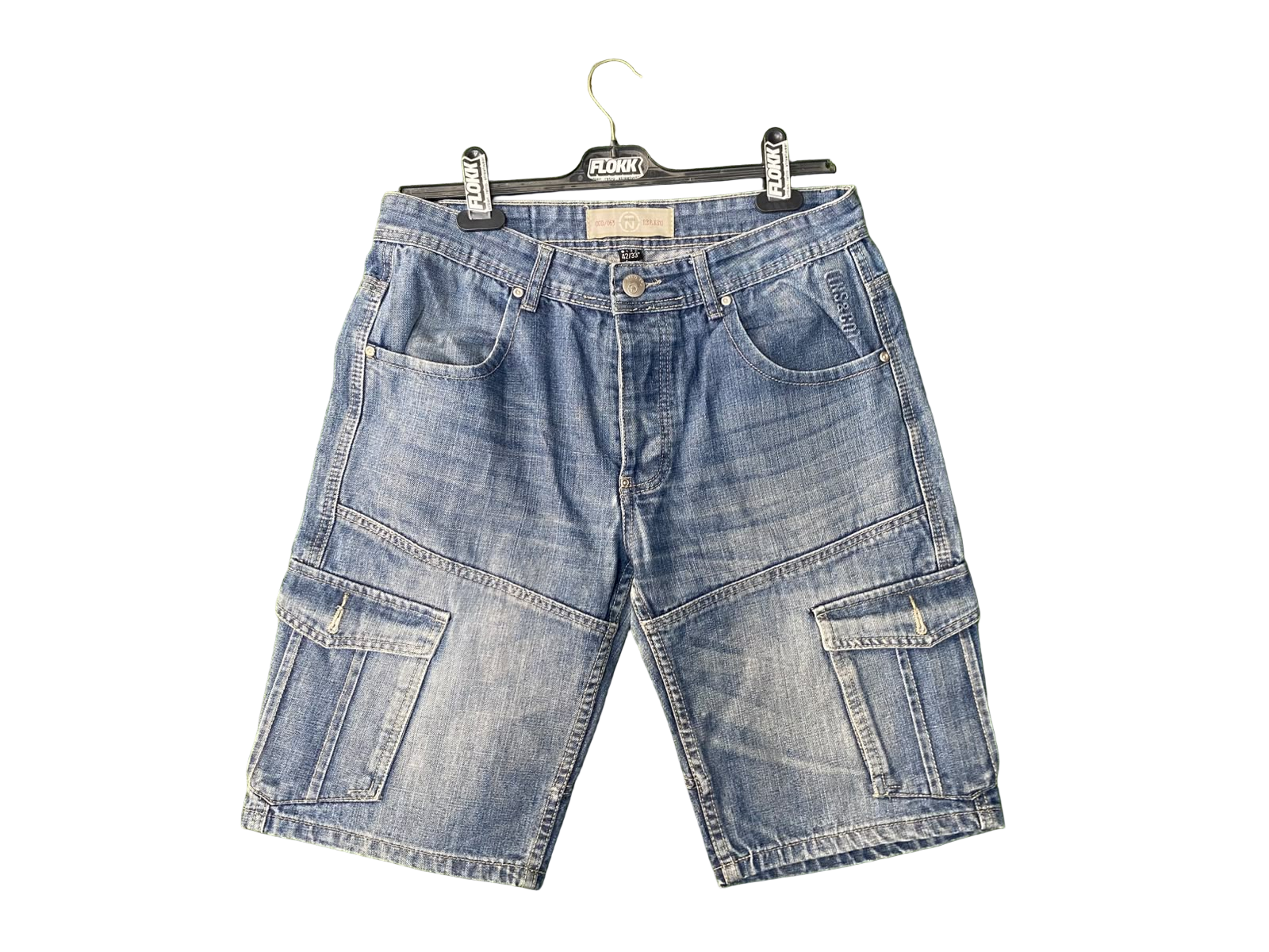 Denim cargo shorts-42/33