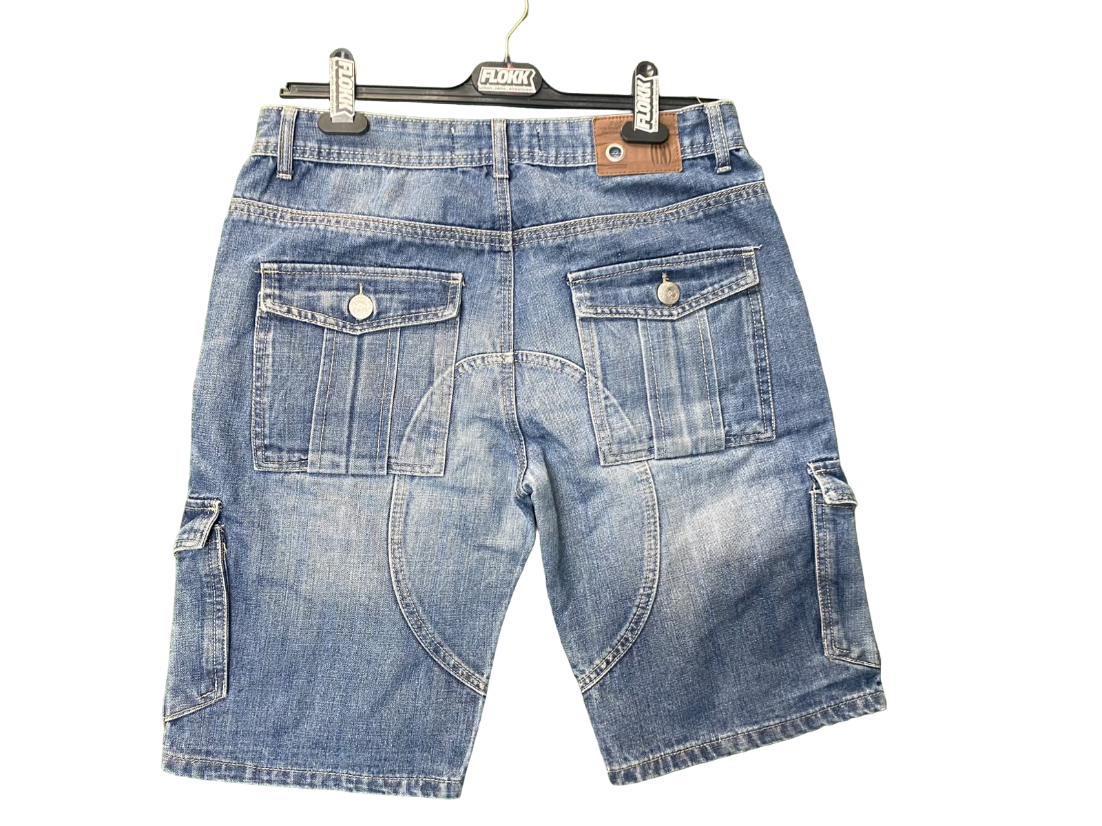 Denim cargo shorts-42/33
