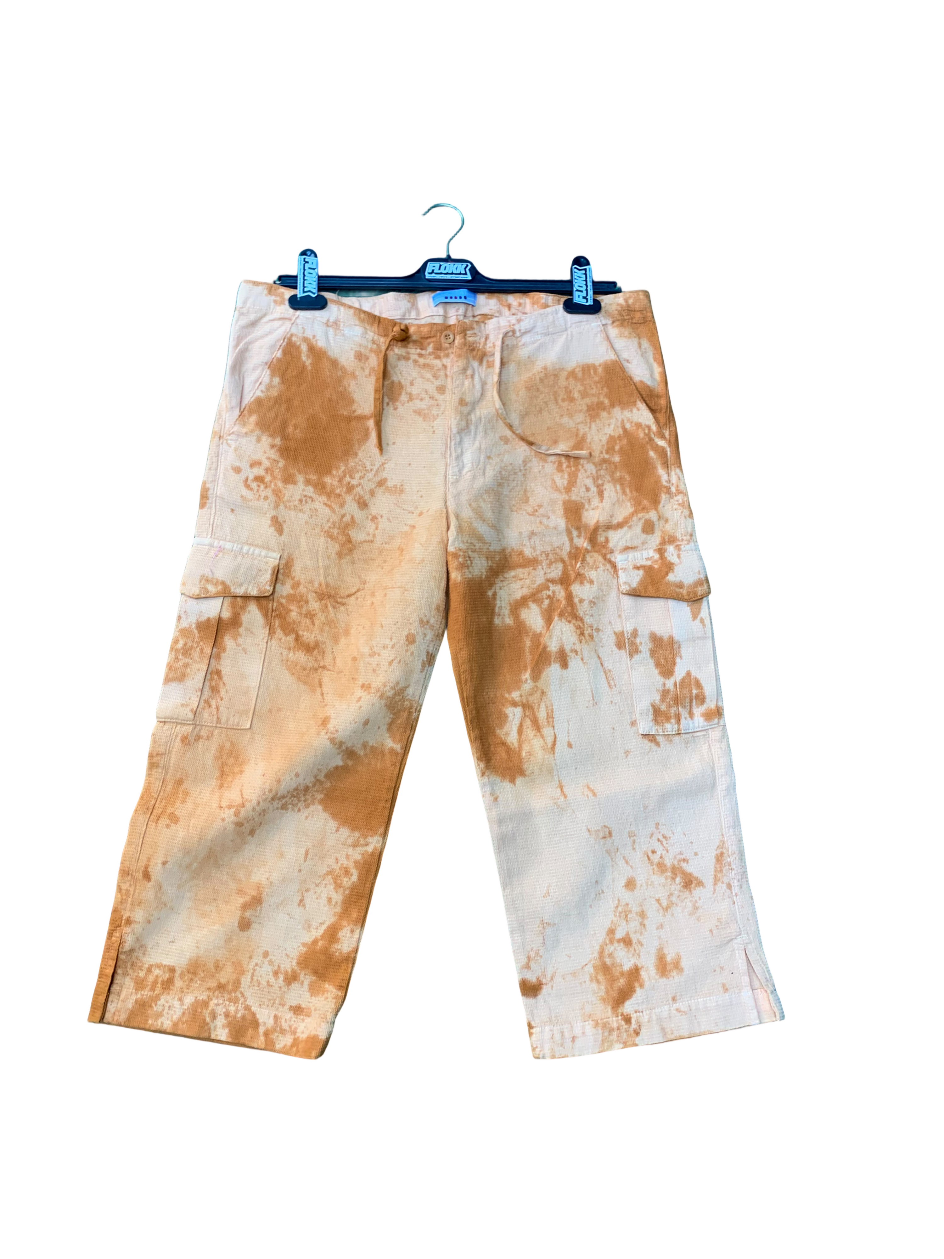 three quarter Tie dye cargo pants- M/L